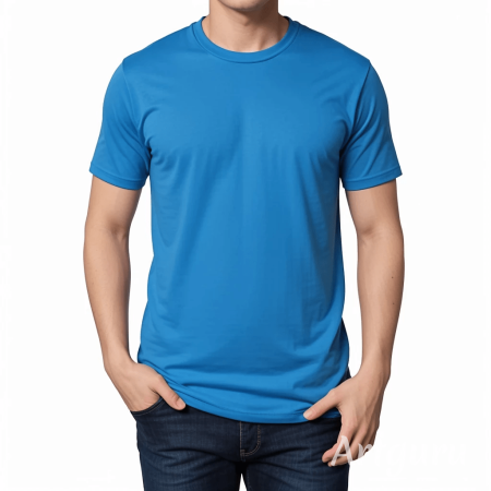 Herren Baumwoll Shirt Ocean in der Farbe Hellblau.